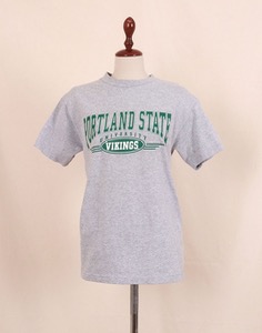 PORTLAND STATE UNIVERSITY VIKINGS T-SHIRT ( MADE IN U.S.A,  S size )