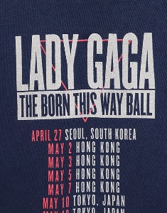 2012&#039;s Lady Gaga The Born This Way Ball Tour T-Shirt ( L size )