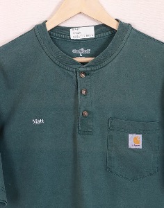 Vintage Carhartt _MATT K84 HTG Henley Shirt ( L size )