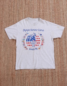 90&#039;s SUMMER OLYMPIC GAMES 1996 ATLANTA T-SHIRT ( Made in U.S.A. Hane , XL size )