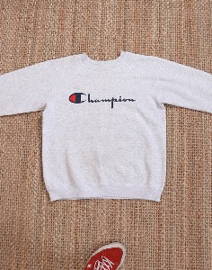 90&#039;s Champion 50/50 Vintage Sweat Shirt ( Made in U.S.A. , M size )