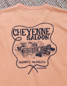 The Flat Head _ CHEYENNE SALLON Vintage T-Shirt ( Made in JAPAN, 38 size )