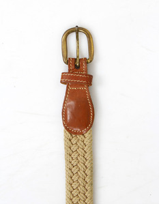 Leather woven belt (  90cm )